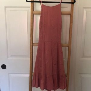 Hollister Pink Embroidered Dress